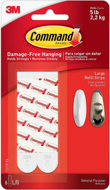 Command Mounting Refill Strips, Large, 6-Strip