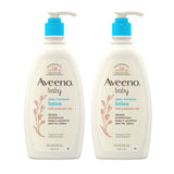 Aveeno Baby Daily Moisture Body Lotion for Sensitive Skin, Hypoallergenic Moisturizing Baby Lotion with Nourishing Oatmeal to Deeply Moisturize Baby's Skin, Fragrance-Free
