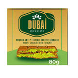 Dubai Chocolate Bar with Kadayif and Pistachio Cream Kunefe knafeh Candy Small Gifts for Snack Treats Kids Family & Friend (Pack of 1 80g)