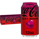 Coca-Cola Cherry Zero Soda | Zero Sugar Cherry Vanilla, 12 Fl Oz (pack of 12)