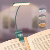 Gritin 19 LED Rechargeable Book Light for Reading in Bed with Memory Function- Eye Caring 3 Color Temperatures,Stepless Dimming Brightness,80 Hrs Runtime Lightweight Clip on Light for Book Lovers