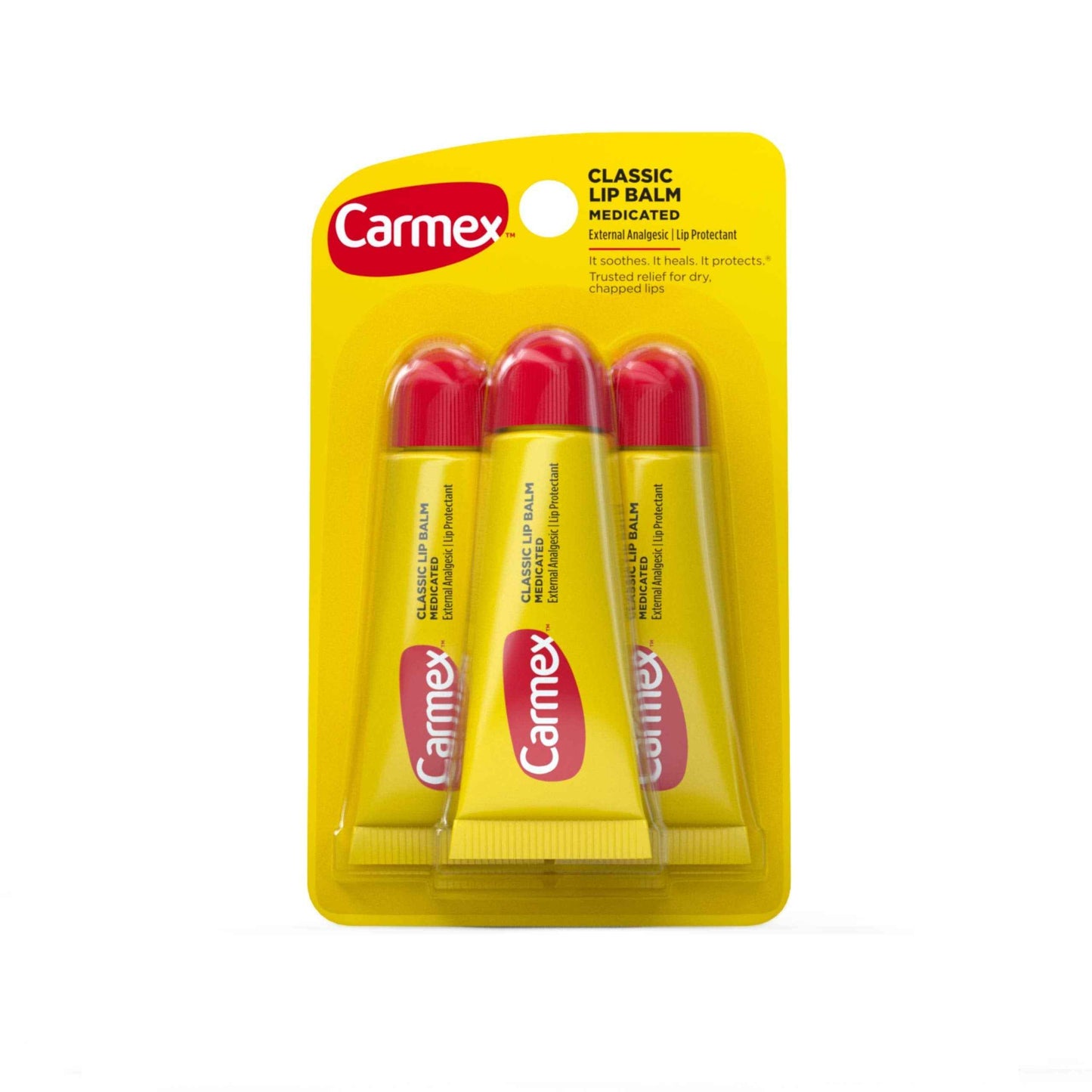 Carmex Original Flavor Moisturizing Lip Balm Tube Value Pack,0.35 Ounce