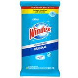 Windex Wipes Glass Cleaning, Pre-Moistened Glass and Surface Wipes to Clean Home Surfaces, Household Essentials, Original Scent