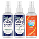 Downy Wrinkle Release Spray Bundle w/Bonus 3oz Bounce Spray Sample - 3 Pack