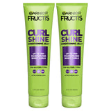 Garnier Fructis Curl Shine Conditioning Hair Gel, Frizz Control for Curly, Wavy, and Coily Hair, Extra Strong Hold for Up to 48 HRs of Bouncy, Moisturized Curls, 5.1 Fl Oz