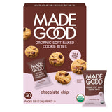 MadeGood Soft Baked Mini Cookies, Gluten Free & Safe For School Snacks, 30 Count
