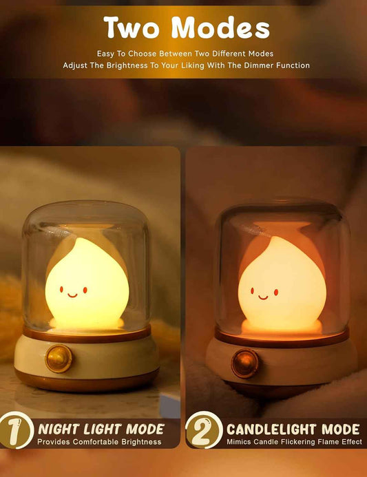 Vintage Style Kerosene Lamp – Thoughtful Housewarming and Holiday Gift for Mom and Teen Girls, Warm Amber LED Glow