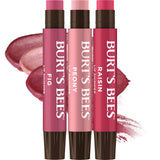 Burt's Bees Lip Shimmer, Tinted Lip Balm Stick, Moisturizing for All Day Hydration with Natural Glowy Pigmented Finish & Buildable Color; Value Pack