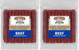 Old Wisconsin Beef Sausage Snack Sticks, Naturally Smoked, Ready to Eat, High Protein, Low Carb, Keto, Gluten Free
