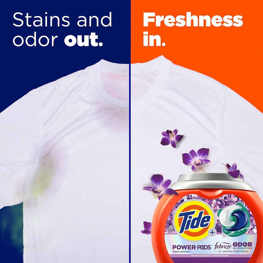 Tide Power Pods with Febreze Laundry Detergent Pacs, All-Day Freshness