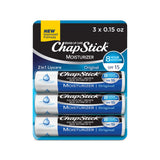 ChapStick Moisturizer Original Lip Balm Tubes, SPF 15 and Skin Protectant - 0.15 Oz, 3 Count (Pack of 1)