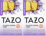 TAZO Glazed Lemon Loaf Dessert Delights Herbal Tea Bags, Caffeine Free, 15 Total Tea Bags