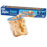 Ziploc 2 Gallon Food Storage Freezer Bags, Grip 'n Seal Technology for Easier Grip, Open, and Close, 30 Bags Total