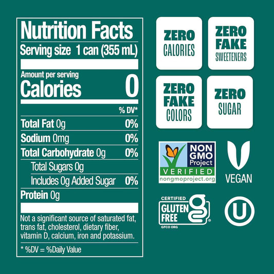 Zevia Zero Sugar Soda – Naturally Sweetened, Non-GMO Project Verified, Gluten-Free, Vegan
