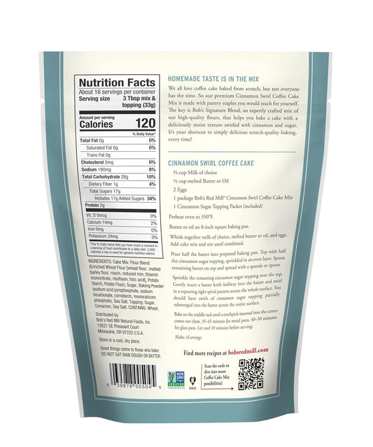Bob's_Red_Mill_Cinnamon_Swirl_Coffee_Cake_Baking_Mix_-_18.5_oz_Bag_(Pack_of_1),_Simple_Clean_Ingredients,_Homemade_Taste,_Non-GMO