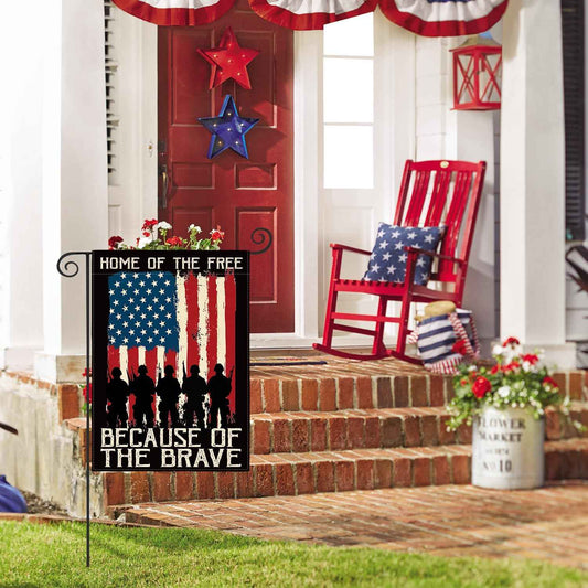 AVOIN colorlife Memorial Day Patriotic Garden Flag Double Sided, Veteran USA flag 4th of July Independence Day Yard Outdoor Decoration