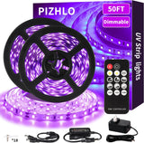 Black Light Strips & Remote, Dimmable Flexible Blackights Strip Lights for Glow Party Body Paint Birthday Bedroom Room Fluorescent Tapestry Poster, Non-Waterproof LEDs 5M/10M/15M/20M