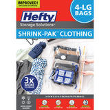 Hefty Shrink-Pak - Space Saver Vacuum Sealer Bags Ideal Under Bed Storage Solutions