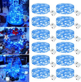 6 Pack Fairy Lights Battery Operated - 7ft 20 Led Twinkle Lights 3 Modes, Bulk Mini String Lights Waterproof for Mason Jars Vases DIY Party Wedding Decoration Christmas -Warm White