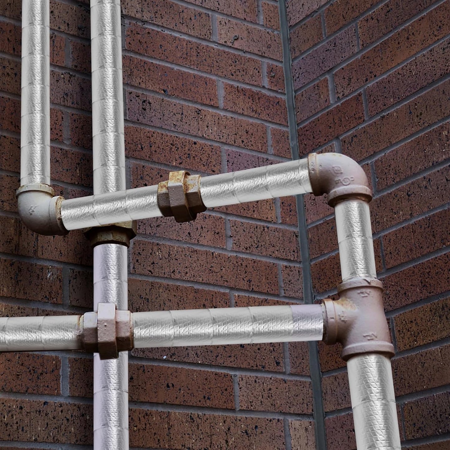 Pipe_Wrap_Insulation_-_33_ft_Outdoor_Pipe_Foam_Insulation_Tape_Self_Adhesive_for_Winter_Freeze_Protection_Insulation_Wrap_-_Aluminum_Foil_Finish-2"_x_33FT