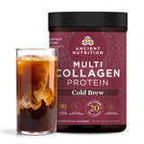 Ancient Nutrition Collagen Powder Protein with Probiotics, Unflavored Multi Collagen Protein with Vitamin C, Hydrolyzed Collagen Peptides Supports Skin and Nails, Gut Health