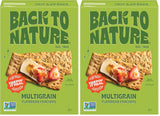 Back to Nature Multigrain Flatbread Crackers, Non-GMO, Plant-Based Snack Cracker, Made with Wheat Flour & Whole Grains, Snack Happy, 5oz Box