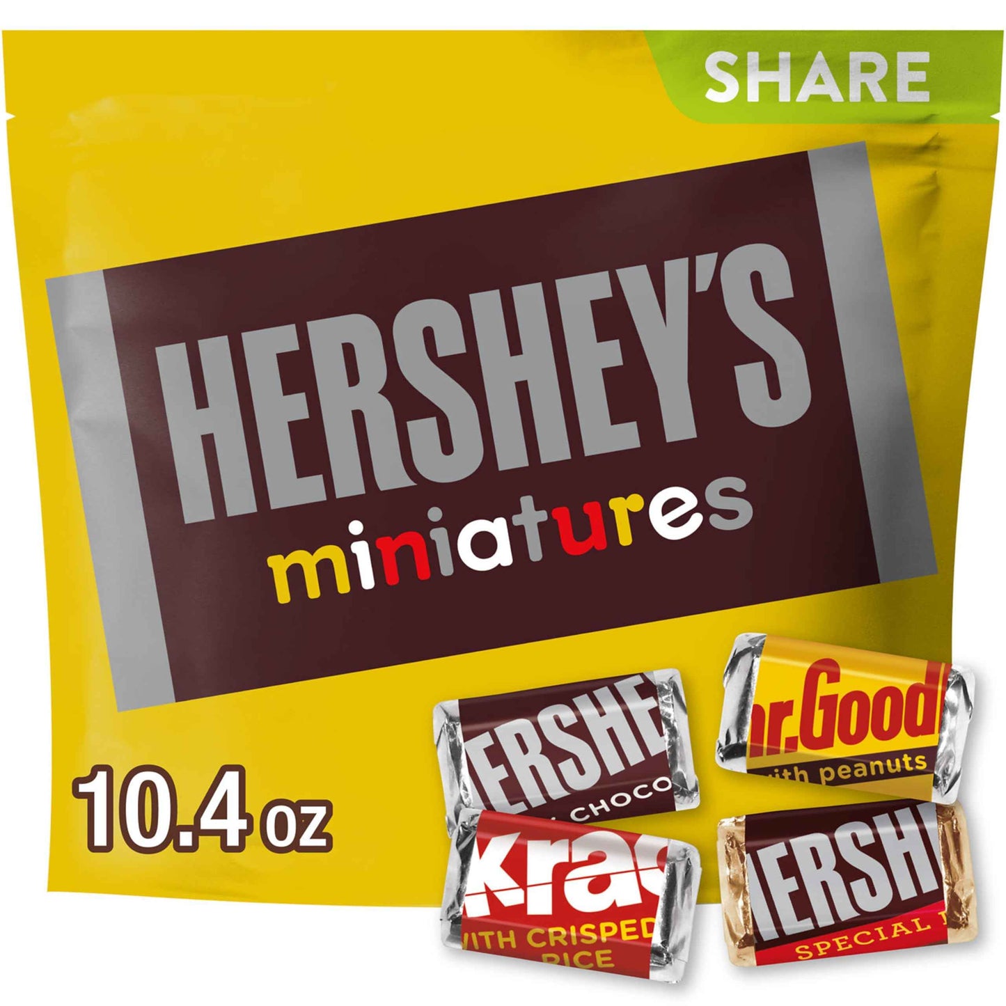 HERSHEY'S Miniatures Assorted Chocolate Candy Party Pack, 35.9 oz