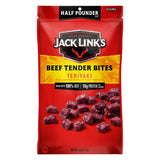 Jack Link's Beef Tender Bites, Teriyaki, ½ Pounder Bag - Flavorful Jerky Snack for Lunches, 10g of Protein and 70 Calories, Made with Premium Beef - No Added MSG or Nitrates/Nitrites (Packaging May Vary) Meat