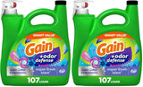 Gain Odor Defense Liquid Laundry Detergent, Super Fresh Blast Scent, 2 in 1, Laundry Detergent Liquid Soap, HE compatible