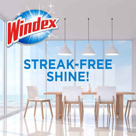 Windex Wipes Glass Cleaning, Pre-Moistened Glass and Surface Wipes to Clean Home Surfaces, Household Essentials, Original Scent