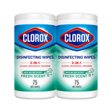 Clorox Fresh Scent Bleach Free Disinfecting Cleaning Wipes, 75 Count