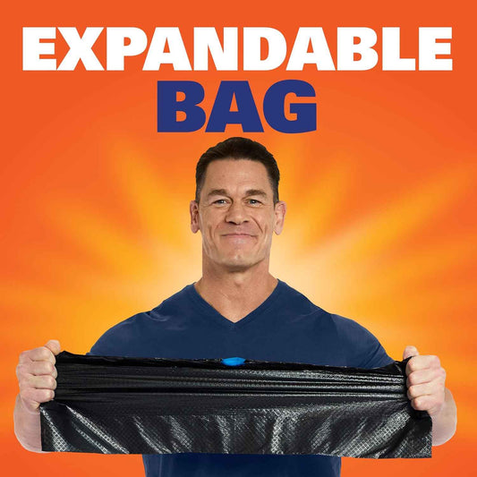 Hefty Ultra Strong Multipurpose Large Trash Bags, Black, Unscented, 30 Gallon