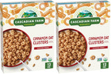 Cascadian Farm Organic Cinnamon Oat Clusters Cereal, Made with Whole Grain, Non-GMO, 15 oz