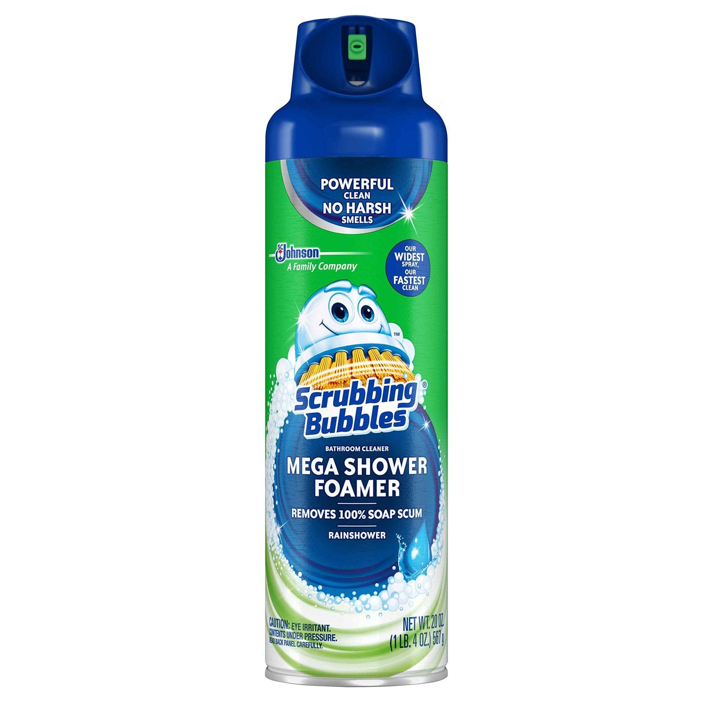 Scrubbing Bubbles Mega Bathroom and Shower Foamer Aerosol, Rainshower Scent, 20oz