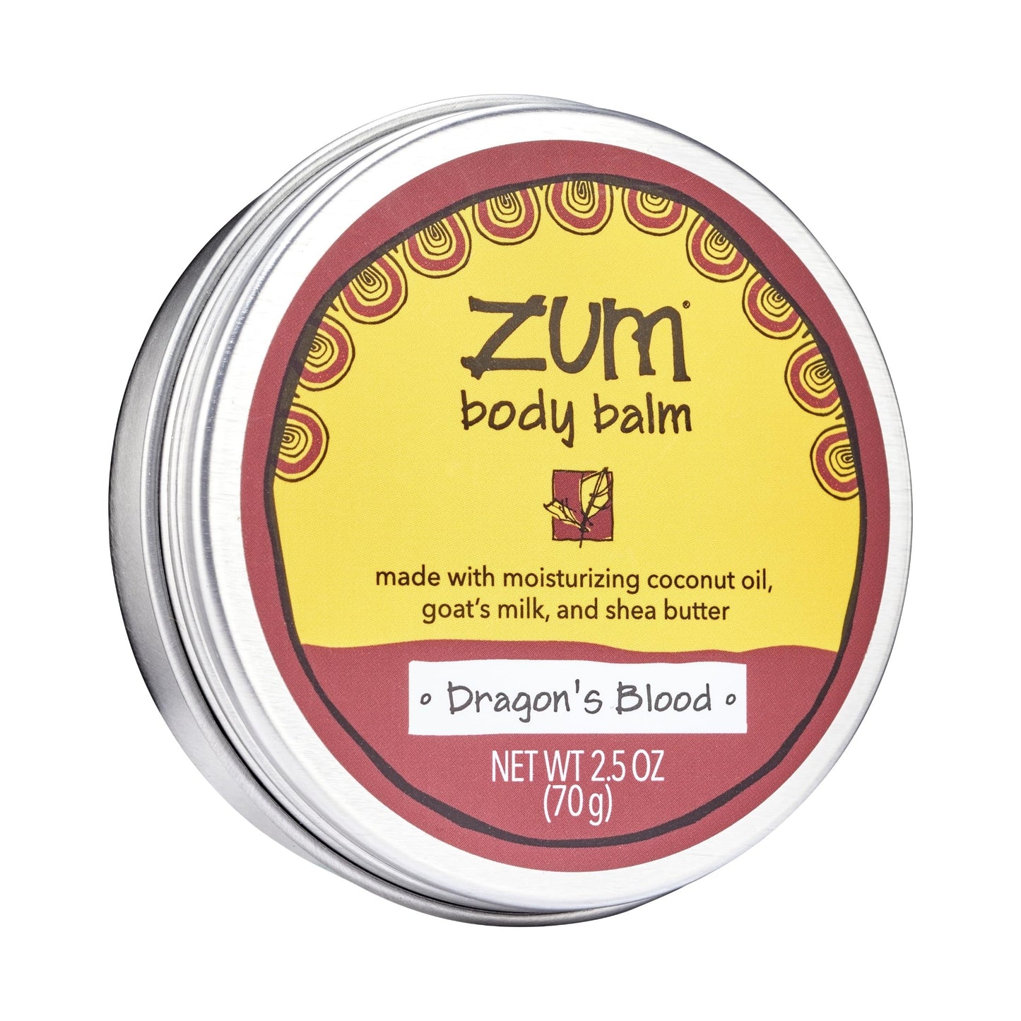 Zum Indigo Wild Body Balm - Body Moisturizer for Women & Men - Includes Goat's Milk, Shea Butter & More - Natural Skin Moisturizer - Dragon's Blood - 2.5 oz