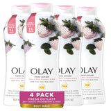 Olay Body Wash for Women, Fresh Radiance, 24/7 Skin-Loving Freshness, Visibly Radiant, Plant Based Cleansers, Vitamin B3 & Antioxidant Blend, For All Skin Types