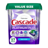 Cascade Platinum Plus Dishwasher Pods, Dishwasher Detergent, Dish Detergent Soap, Fresh