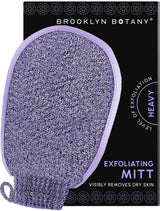 Brooklyn Botany Exfoliating Gloves for Bath and Shower – Heavy Duty Exfoliating Body Scrubber for Massage and Dead Skin Remover for Body