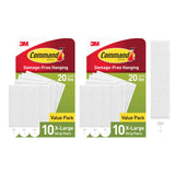 Command 20 lb XL Heavyweight Picture Hanging Strips, Damage-Free Hangers for Picture Frames, No Tools Required, Ideal for Home Room Wall Decor, White Adhesive