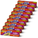 Hefty Slider Gallon Storage Bags, Gallon Size Slider Storage Bags for Storing Food, Bulk Snacks, Travel Toiletries, First Aid Kits, and More, Writable Label, Secure Zip and Click Closure