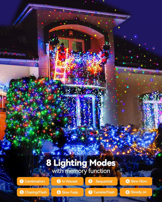 Blingstar_Christmas_Lights_Colored_String_Lights_33_Ft_100_LED_Waterproof_Multicolor_Twinkle_Lights_8_Modes_30_V_Plug_in_Fairy_String_Lights_for_Indoor_Outdoor_Xmas_Tree_Bedroom_Garden_Party_Decor