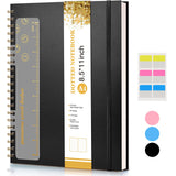 Spiral Notebook Journal 8.5” x 11”, Notebooks for Women Men, College Ruled Lined Journal, 100 GSM Paper, Plastic Hardcover Spiral Bound Journals for Work School Note Taking Business