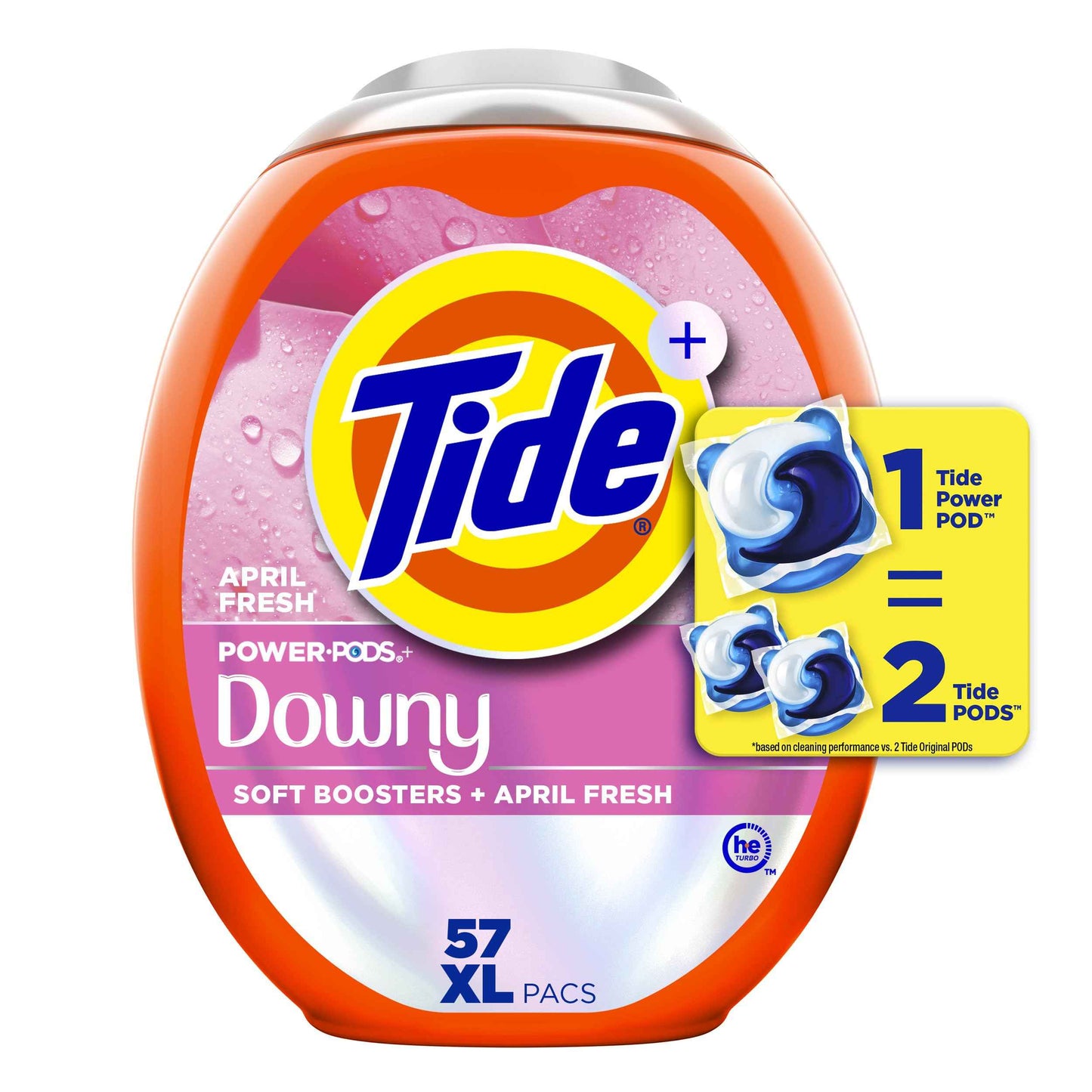 Tide Power PODs + Downy Laundry Detergent Pods, Soft Boosters + April Fresh
