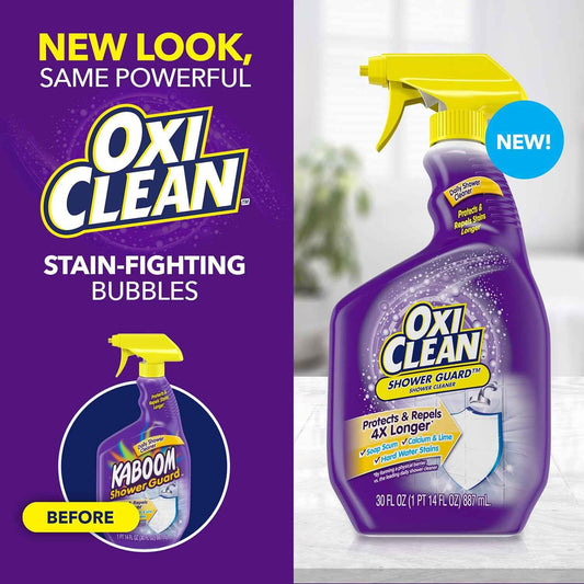 OxiClean Shower Guard Daily Shower Cleaner, 30 oz., Protects & Repels Stains