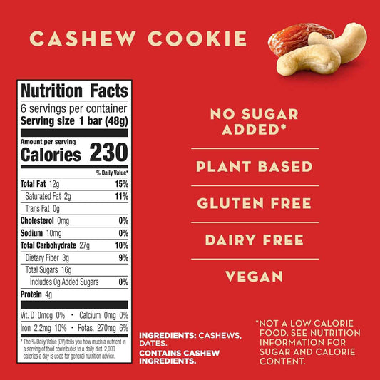 Larabar Cashew Cookie, Fruit and Nut Bars, Gluten Free and Vegan