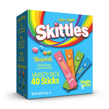 ( Variety of Flavors) Skittles Singles To Go Tropical Flavors Variety Pack, Powdered Drink Mix, 40 Count