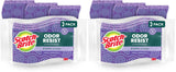 Scotch-Brite Scrub Dots Non-Scratch Scrub Sponge, Rinses Clean, for Washing Dishes and Cleaning Kitchen, 3 Scrub Sponges