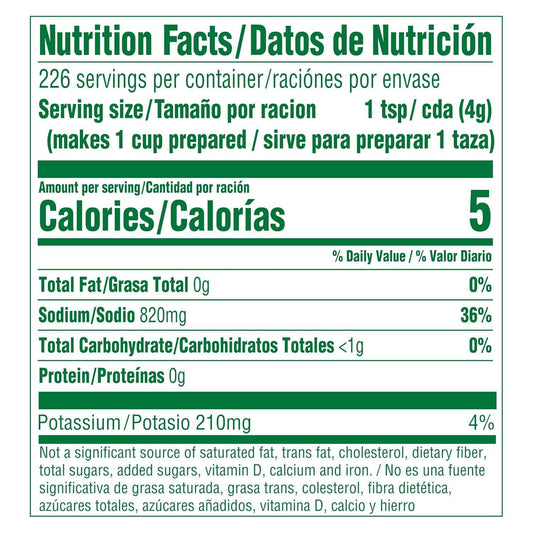 Knorr Granulated Bouillon, gravies, and soups Fat and Cholesterol Free