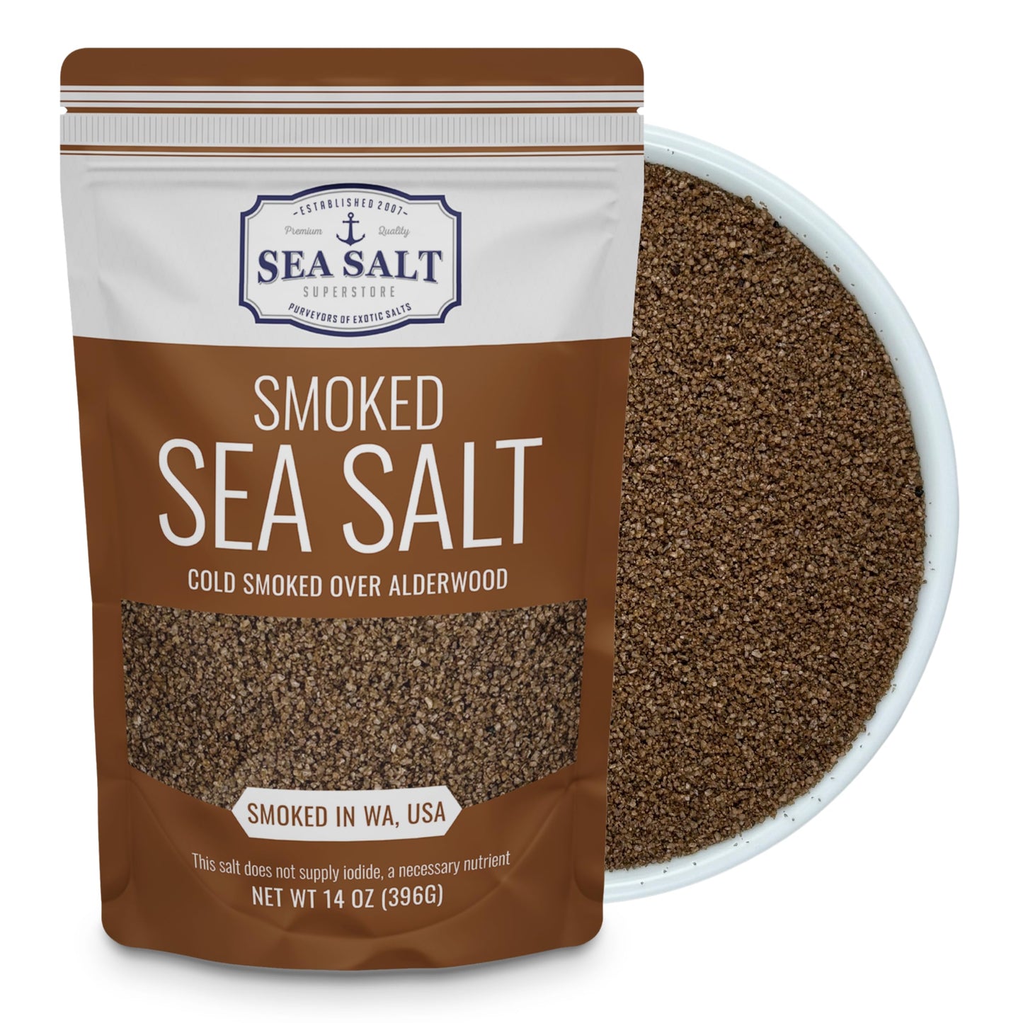 Smoked Sea Salt - 14 Ounce (Pack of 1)