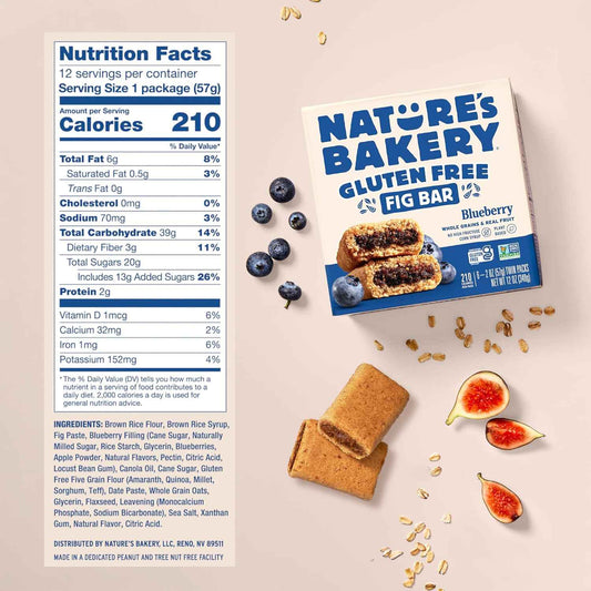 Nature’s Bakery Gluten Free, Real Fruit, Vegan, Non-GMO, Snack bar